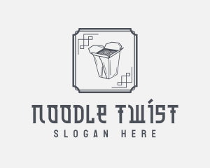 Oriental Noodle Box logo design