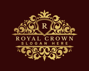 Decorative Shield Crown logo