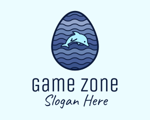 Dolphin Fish Egg Logo