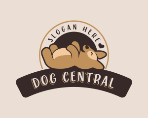 Dog Puppy Playing logo design