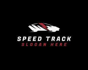 Lightning Sports Car Racing logo design