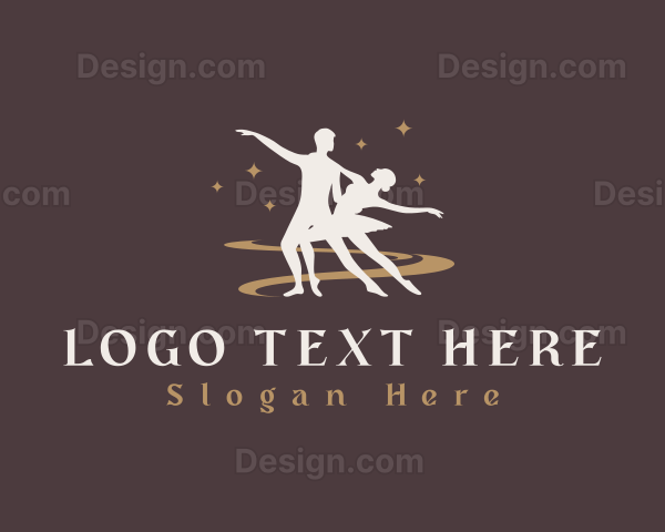 Ballerina Dance Couple Logo