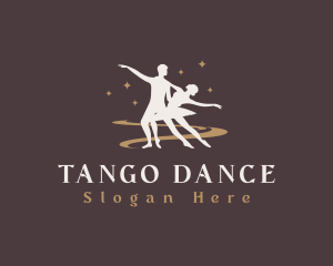 Ballerina Dance Couple  logo design