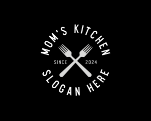 Food Kitchen Fork logo design