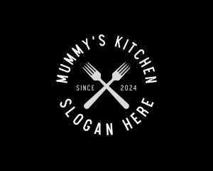 Food Kitchen Fork logo design