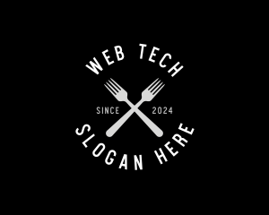 Food Kitchen Fork logo design