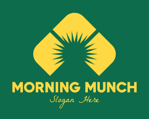 Yellow Mountain Sunrise logo design