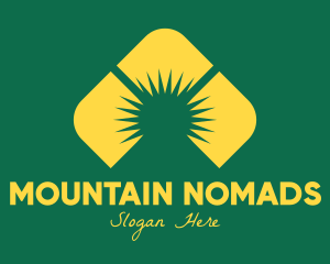 Yellow Mountain Sunrise logo design