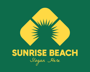 Yellow Mountain Sunrise logo design