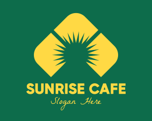 Yellow Mountain Sunrise logo design