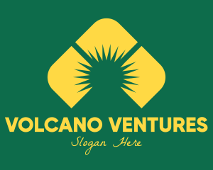 Yellow Mountain Sunrise logo design