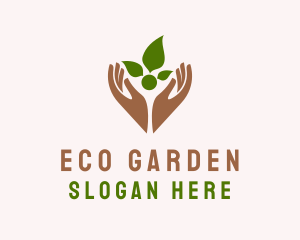 Eco Gardening Wellness logo design