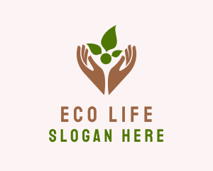 Eco Gardening Wellness logo design