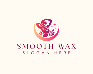 Waxing Spa Woman logo design