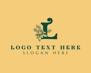 Beauty Floral Business Letter L logo