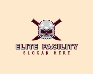 Dagger Skull Knife Logo