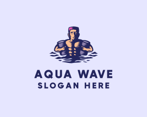 Muscular Swimming Instructor  logo