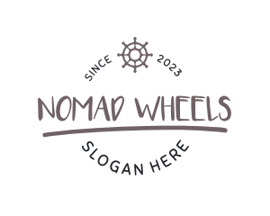 Boat Wheel Wordmark logo design