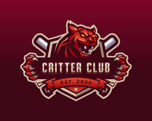 Panther Baseball Club logo design