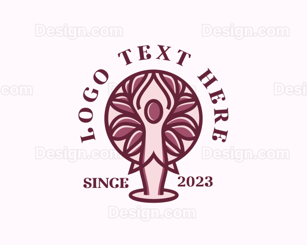 Yoga Wellness Tree Logo