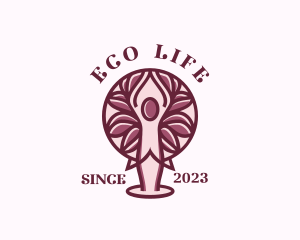 Yoga Wellness Tree logo design