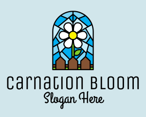 Stained Glass Flower Garden logo design