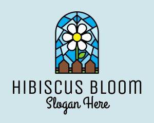 Stained Glass Flower Garden logo design