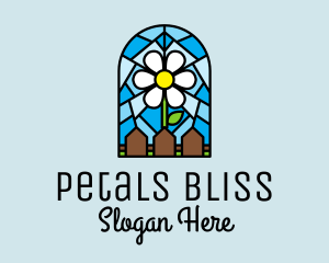 Stained Glass Flower Garden logo design