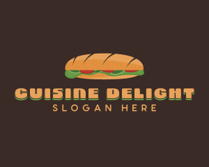 Baguette Sandwich Diner logo design