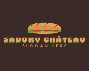 Baguette Sandwich Diner logo design