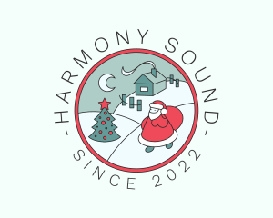 Winter Christmas Badge logo