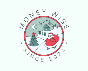 Winter Christmas Badge logo