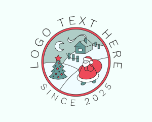 Winter Christmas Badge logo