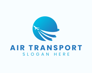 Travel Airline Globe logo design