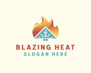 Home Heating & Cooling logo design