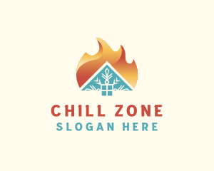 Home Heating & Cooling logo design