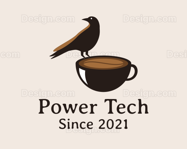 Crow Coffee Cup Logo