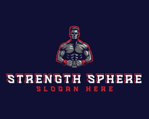 Athlete Muscle Man logo