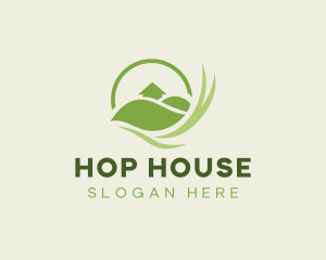 Circle House Lawn logo design