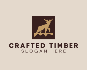 Brown Forest Deer logo design