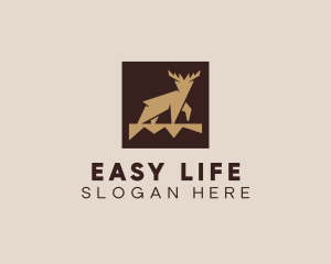 Brown Forest Deer logo design