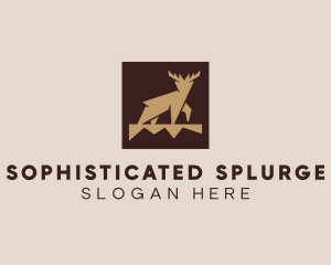 Brown Forest Deer logo design