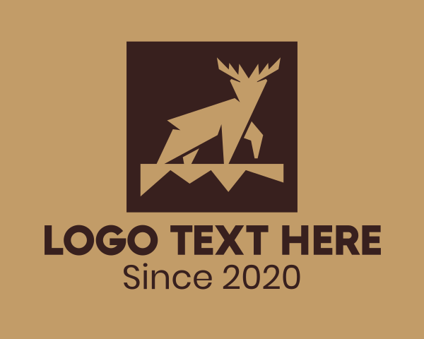 Deer Horns logo example 4