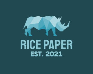 Rhino Paper Craft  logo design