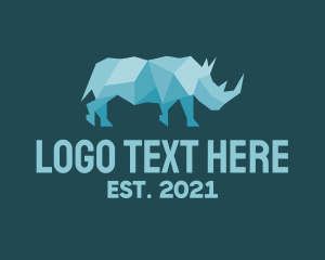 Paper - Rhino Paper Craft logo design
