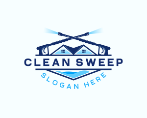 Home Cleaning Washer logo design