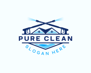 Home Cleaning Washer logo design