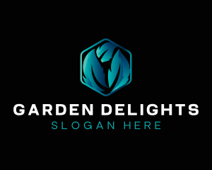 Landscaping Garden Leaf logo design