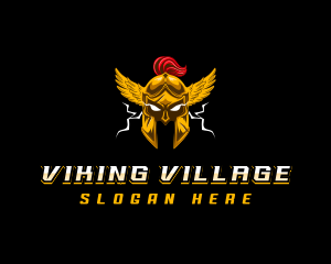 Helmet Viking Warrior logo design