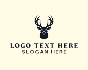 Hunt - Deer Animal Wildlife logo design